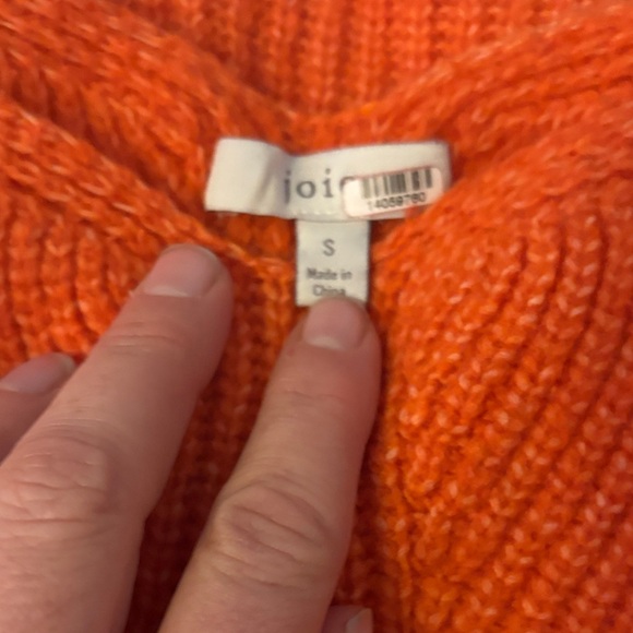 Joie Vibrant Orange Crew Neck Sweater - Picture 3 of 5